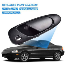 72180SR3J02ZD Car Exterior Outside Door Handle for 1992-1997 72140SR3J02ZD,Front Right