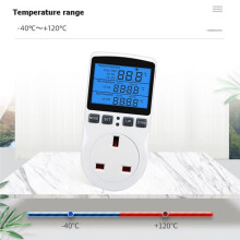 Termostato de Tomada com Temporizador, Controlador de Temperatura Multifuncional com Interruptor de Temporizador e Sensor de Temperatura para