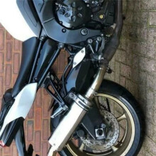 Tubo de Ligação Intermediária Do Escapamento de Motocicleta 51 mm para FZ8 FZ8N FZ8S FZ8N YZF-FZ8 FZ800 Fazer 2010 - 2015
