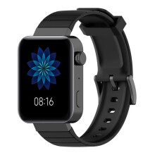 3X Sport WatchBand Strap Compatible with Watch Band Soft Silicone Replacement Bands Strap for Mi Watch Strap Black