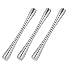 3X Muddler de Cóctel Triturador de Limón de Acero Inoxidable Triturador de Cóctel Triturador de Hielo para Frutas Frescas Especias Barras de Hielo