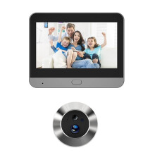 Tuya 3MP 2.4G WiFi Dörrkamera Automatisk Avkänning Dörrögonkamera Digital Dörrvisare Trådlös Dörrklocka Hem