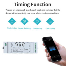 4X 2CH WiFi DIY Timer EWeLink 7-32V 2.4G WiFi+RF433+BT Home Automation Module för Alexa Home IFTT