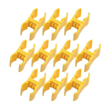 20PCS Outdoor Agility Field Warning Rod Clip Buckle Plastic Corner Flag Pole Connector for Sports, Traning, Warning