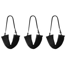 3X Travel Neck Pillow Stuffable with Clothes,Stuffable Neck Pillow Fillable Neck Pillow Extra Storage Black