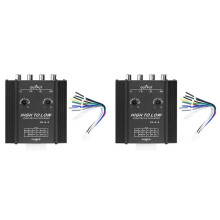 2X 12V 4 Channel Car Audio Converter for Rca High to Low Car Stereo Radio Speaker Frequency Filter
