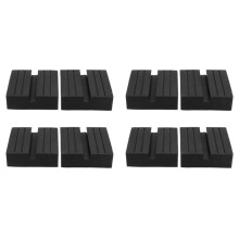 8Pcs Universal Car Slotted Lift Trolley Jack Disk Block Rubber Pad Guard Adapter