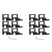Non Slip Mattress Gaskets for Bed Frame, 12 Pcs Mattress Holder in Place Gripper, Anti-Slip Baffle Fit for Metal