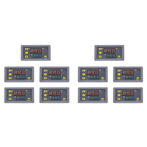 10X Digital  Delay Relay LED Display Cycle Timer Control  Adjustable Timing Relay  Delay  DC12V 1