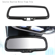 3X for Giulia Stelvio 2016-2018 Interior Rearview Mirror Frame Trim Interior Mirrors Baby Mirrors Frame Trim
