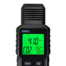 4X Medidor de CO2 3 em 1 Monitor de Qualidade Do Ar Portátil 5000Ppm Monitor de CO2 Medição de Dióxido de Carbono / Detector S8601