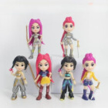 (Style4) Witch Girl Hunter Group Pvc Mini Figure With Blind Box Pack For And Fans Decoration