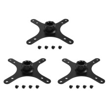 3X Portable Monitor Mounting Adapter Bracket Plate, 17mm to 100x100mm 75x75mm, Wall Mount Arm Mount Universal