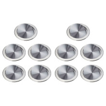 10X Edelstahl Müll Klappen Deckel Mülleimer Abdeckspülung Eingebauter Balance Schaukel Klappen Müll Deckel für die Küchenarbeitsplatte D.