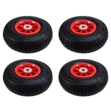 4X Elektrische Kinderauto met Opblaasbare Banden, Elektrische Driewieler voor Kinderen, Rubberen Wielen, Kinderautobanden, 1,2 cm Gat, 9 Inch