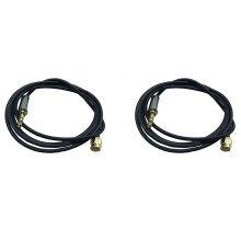2X Cavo Adattatore da SMA Maschio un 3,5 mm per Cuffie Audio Cavo RG174 Cavi di Prolunga per Spina SMA, 1 M