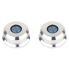 2X Record Weight Stabilizer LP Disc Stabilizer Turntable Vinyl Clamp Premium Audiophile Grade Vinyl Vibration Silver