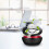 2X Car Solar Power Air Freshener, Aromaterapi Doft Diffuser Interstellar Suspension Double Ring Air Diffuser, Svart 1