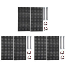 6Pcs P10 Full Color Outdoor LED Module HUB75 SMD3535 32x16 Pixels LED Display Panel 320x160mm 1/4S Driver