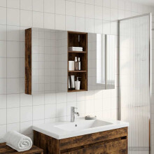 vidaXL Badezimmerschrank-Set 3 stk. 130 x 14,5 x 70 cm Holzwerkstoff