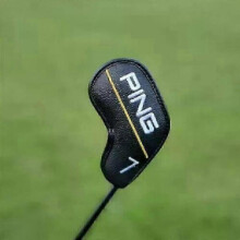 Golf 10pcs Club Iron Head Cover Ping Letter Classic Yellow Line Magnetic Style Closure