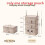 (Khaki) Travel Organizer Packing Foldable Multifunctional Storage Bag Clothes For 1