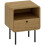 Bedside Table with Drawer and Open Shelf - Oak 1