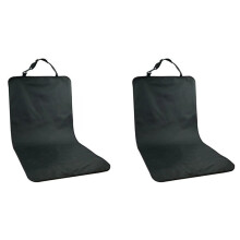 2X Car Waterproof Front Cover Pet Cover Protective Pad Back Safe Travel for Stonego Cats & Dog Black
