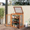 3-Tier Wooden Greenhouse with Storage Shelf 2