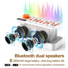 2X Máquina de Sonido para Dormir con Ruido con 8 Sonidos de la Naturaleza, Altavoz Portátil, Luces Nocturnas de 12 Colores