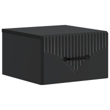 vidaXL Wall-Mounted Bedside Cabinet Black 34.5 x 33 x 20 cm