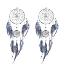 2X Dream Catcher - Handmade Traditional Feather Wall Hanging Home Decor Ornament Valentine'S Day Gifts for Friends