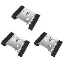 3X Robô Tanque de Liga de Alumínio DC9-12V Chassis de Veículo com Esteiras DIY Atualização Criativa Atualização para Kit de Montagem A