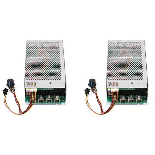 2X  10V-50V 5000W 200A  Motor Adjustable Speed Controller Regulator PWM Reversible Control