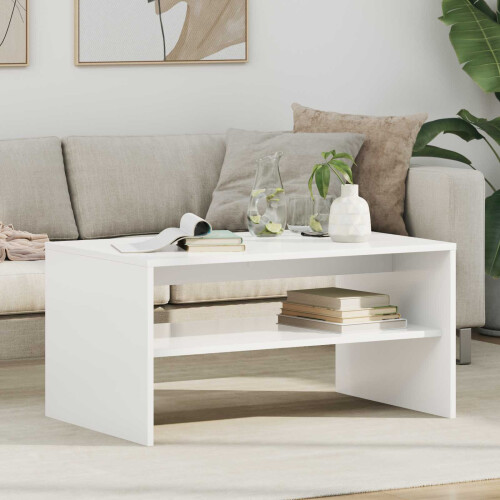 VidaXL vidaXL Coffee Table White 80 x 50 x 40 cm Engineered Wood