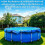 Adjustable Solar Pool Cover Strap Windproof Storage Holder for Framed Above Ground Swimming Pool Solar Blanket Accessory 2