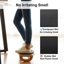 Ergonomischer Holzfußhocker Fördert die Blutzirkulation und Erhöht Den Komfort, Balanceboard Geeignet für Stehpulte