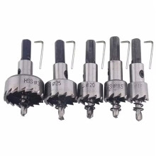 High-Speed-Steel Hole Opener,Hole Saw Kit with Wrench,Drill Bit Set,for Metal Steel Aluminum Plastic&Wood