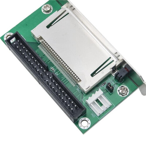 40-Pin CF Compact Flash Card to 3.5" IDE Converter Adapter Riser PCI Bracket Back Panel CF to IDE Expansion Card 2