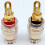 10pcs 4mm Crystal Binding Post Banana Plug Socket Connectors Imitation Gold Plated Audio Post Mounts B 6