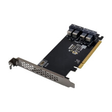 ST568 PCI-E X16 to U.2 SFF-8643 NVMe Adapter Card PCIe X16 4-Port SFF-8643 -SAS HD NVMe SSD Adapter Card