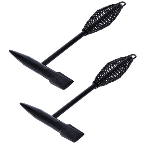 2 PCS Spring Handle Welding Chipping Hammer for Efficient Rust Removal and Slag Tapping