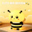 Bee Night Light, Rechargeable Bedside Lamp, Touch Control Dimming, Timer Function for Home Decor Gift 3