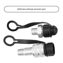1Set Hydraulikwerkzeugzubehör Hydraulik-Schnellkupplungsset Zg3/8 für Effiziente Verbindungen
