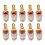 10pcs 4mm Crystal Binding Post Banana Plug Socket Connectors Imitation Gold Plated Audio Post Mounts A 1