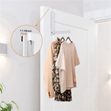 Crochets de Porte Pliables sur Porte, Crochets pour Suspendre des Vêtements avec 6 Bosquets, 2 Paquet