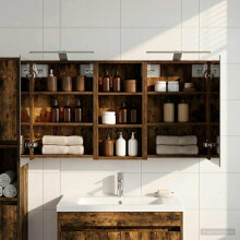 vidaXL Badezimmerschrank-Set 3 stk. 110 x 10,5 x 60,5 cm Holzwerkstoff