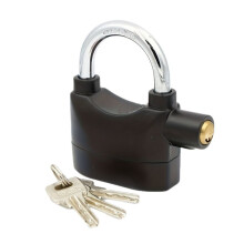 Alarm Lock - Black Alarm Anti-theft Security Padlock Waterproof Alarm Lock-YXY