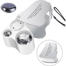 30 X 60 Jeweler Watchmaker Loupe, LED Magnifying Glass Lamp Precision Scale Jeweler Loupe Watchmaker Loupe with Watch Diamond-YXY