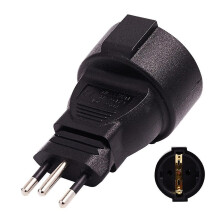 Švajčiarsky 3-pinový okrúhly napájací adaptér EÚ 16A 250V, samec-samica - dwdz-YXY